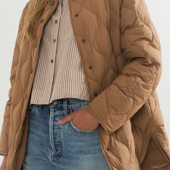 Jackets & Blazers - Marine Layer Women's Quilted Camel Jacket